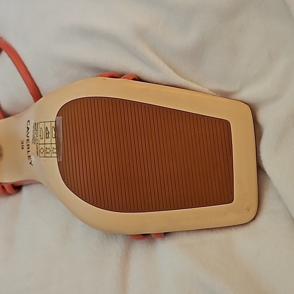 CAVERLEY Flamingo Pink Kolt Leather Dressy Strappy Slingback Kitten Heels - Picture 10 of 13